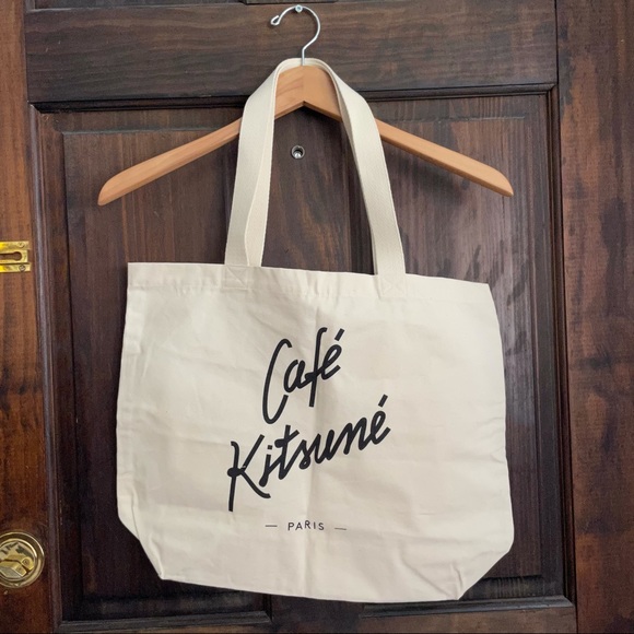 Café Kitsuné Large Tote Bag NWOT (tag torn) fresh from Paris 🇫🇷 - Picture 3 of 3